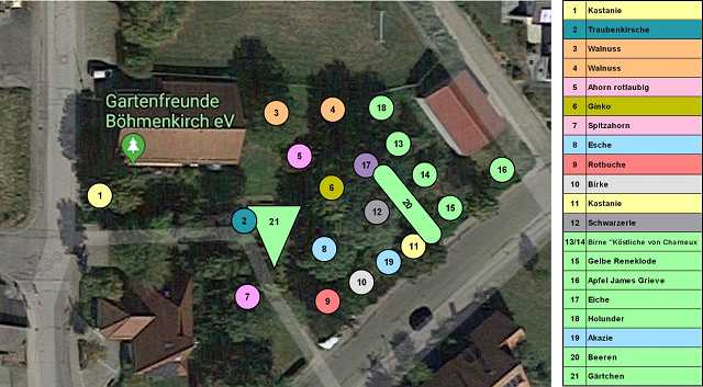 Bepflanzungsplan Vereinsgelände